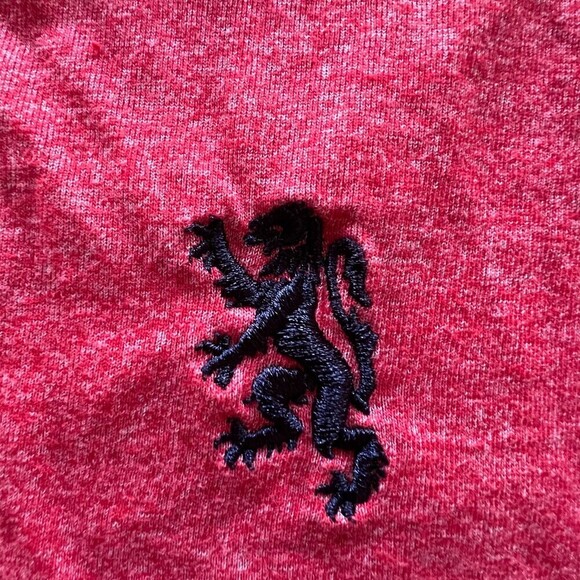 Lions Crest mens t-shirt red Brightne English Laundry casual sport plus size 4X - Picture 2 of 15